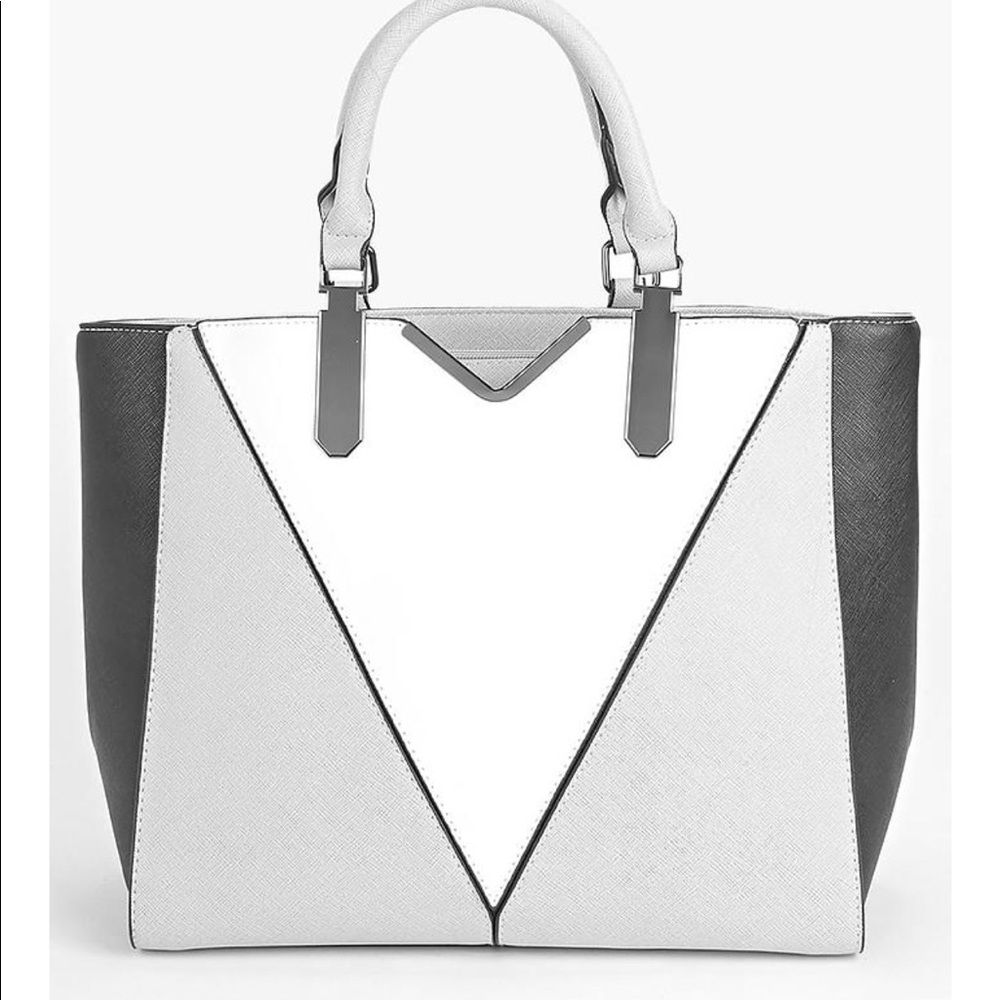 Color block structured Day bag